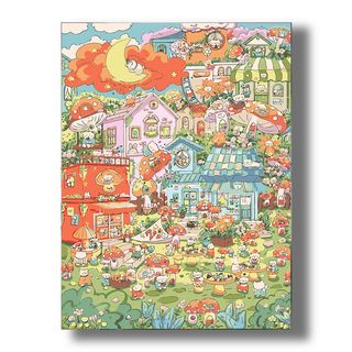 MOZI✨30 * 40cm / 40 * 50cm đoàn tụ tranh tô màu theo số tranh số hóa tranh sơn dầu số hoá Tranh Sơn Dầu Kỹ Thuật Số Anime Hoạt Hình Vẽ Tay Tranh Tô Màu Tranh Làm Đầy Tranh Kỹ Thuật Số Chữa Bệnh Dễ Thương Sinh Viên Quà Tặng Sinh Nhật