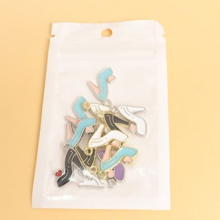 10 Chiếc Sáng Tạo Nhiều Màu Sắc Giày Cao Gót Hình Men Quyến Rũ Vòng Cổ Thời Trang Vòng Tay Bông Tai Móc Khóa Làm Thả Hợp Kim Dầu Mặt Dây Phụ Kiện Phù Hợp Với DIY Món Quà Vui Vẻ Cho Nữ
