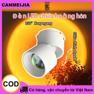 Đèn led hoàng hôn đèn chiếu trần nhà 10w Đèn Downlight âm trần có thể gập lại Đèn hoàng hôn 220v Đèn trang trí trong nhà để chụp ảnh phát trực tiếp Video, đèn led đẹp
