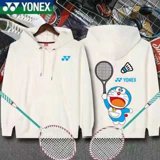 Áo Hoodie cầu lông YONEX 2024 Áo len thể thao in hình thú vị và thoáng khí cho nam và nữ mới
