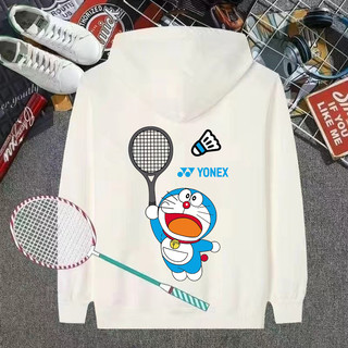 Áo Hoodie cầu lông YONEX 2024 Áo len thể thao in hình thú vị và thoáng khí cho nam và nữ mới