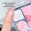 Xixi Eyeshadow Bảng Phấn Mắt Ba Màu Phấn Mắt Phấn Matte Long Lanh Ngọc Trai Phấn Mắt Bảng Phấn Mắt Tự Nhiên Làm Sáng Matte Eye Shadow Palette NO.D517