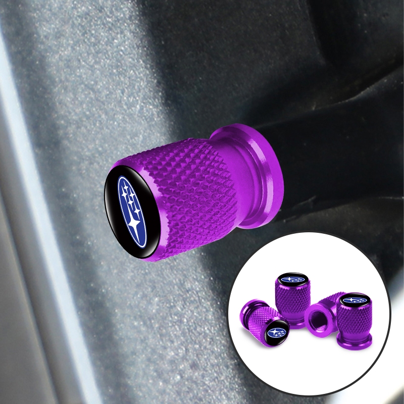 4 Nâng Cấp Nắp Van Xe Ô Tô Chống Trộm Logo Xe Bánh Xe Lốp Thân Dành Cho Subaru Impreza Forester Tribeca XV BRZ Kiểu Dáng Xe