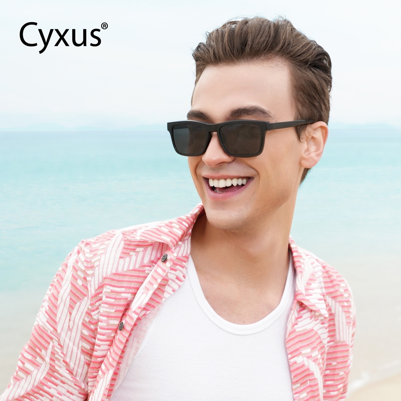 Cyxus Kính Đa Năng 5 Trong 1 Nam Châm Chống Ánh Sáng Xanh UV400 TR90 Siêu Nhẹ Lái Xe Đêm Hoạt Động Ngoài Trời 1202