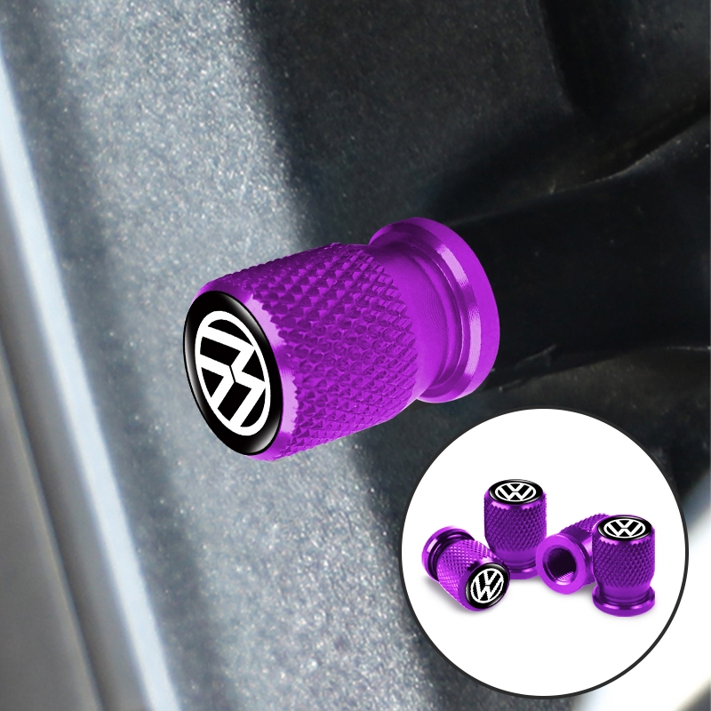 4 Nâng Cấp Van Xe Hơi Chống Rò Rỉ Nắp Ren Tạo Kiểu Bánh Xe Thân Bảo Vệ Nắp Cho VW Volkswagen Jetta MK5 Golf Passat 3B7 601 171