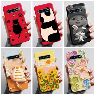 Dành Cho Samsung Galaxy S10 S10E S10 Plus Kẹo TPU Vỏ Điện Thoại Hoạt Hình Silicon Mềm Cho Samsung S10 + S 10 G973F G975F Vỏ