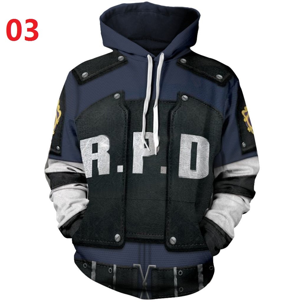 Áo hoodie unisex với họa tiết Resident Evil 3D - Thời Trang