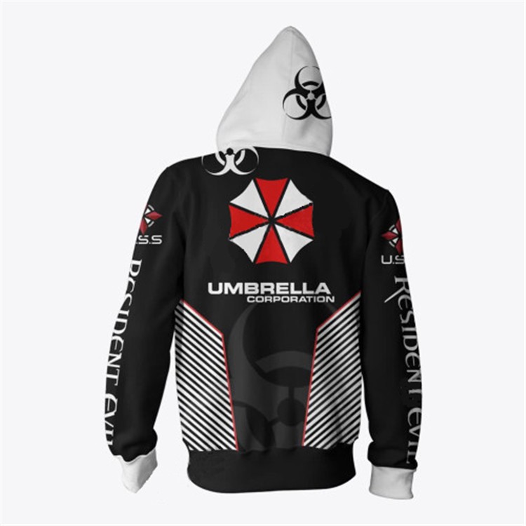Áo hoodie unisex với họa tiết Resident Evil 3D - Thời Trang