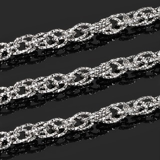 Thép không gỉ dệt đôi O-chain DIY Trang sức Vòng cổ Vòng tay Phụ kiện