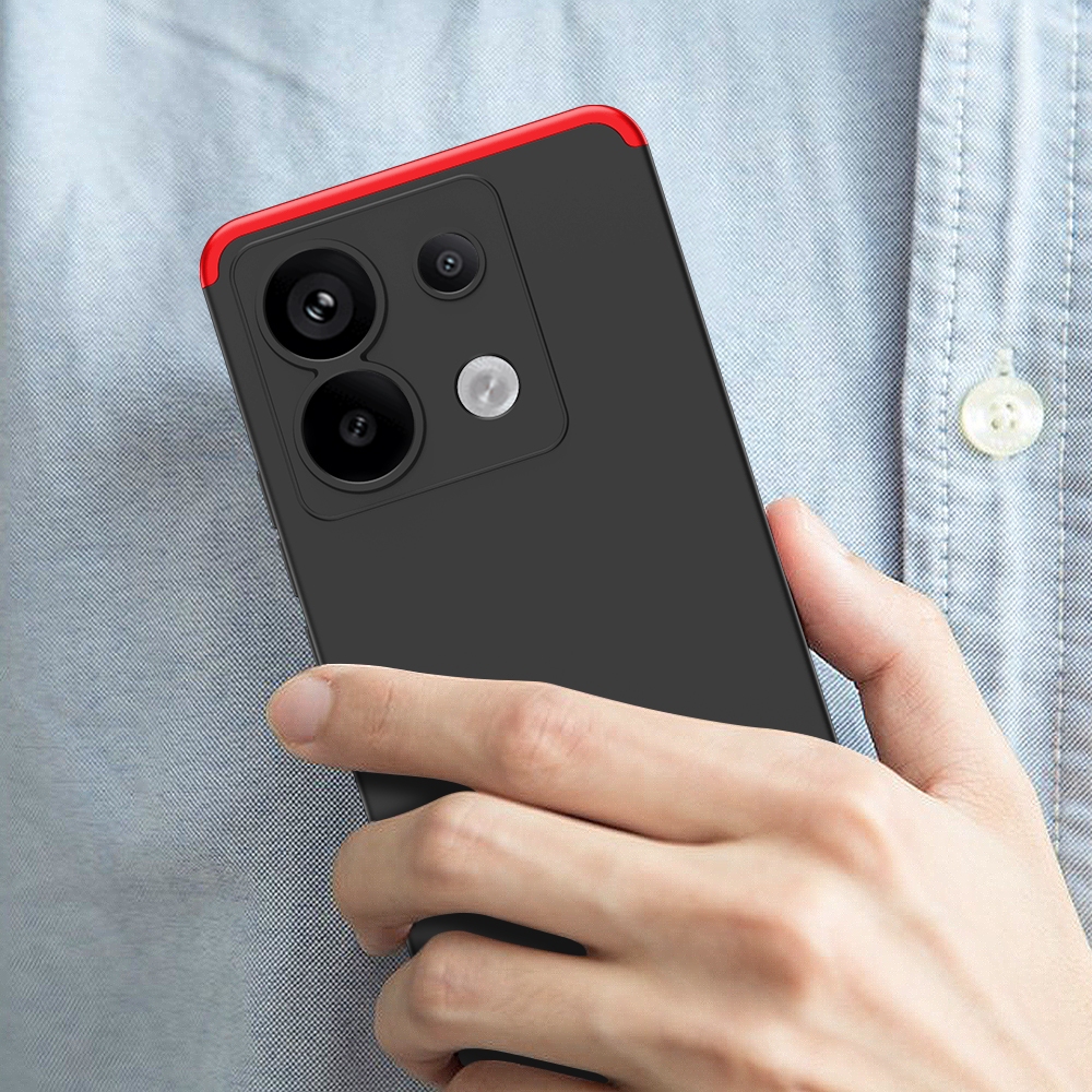GKK 3 trong 1 360° Ốp Lưng Cứng Cho Xiaomi Redmi Note13 Note 13 Pro 5G Bảo Vệ Toàn Diện Slim PC Matte Vỏ Điện Thoại