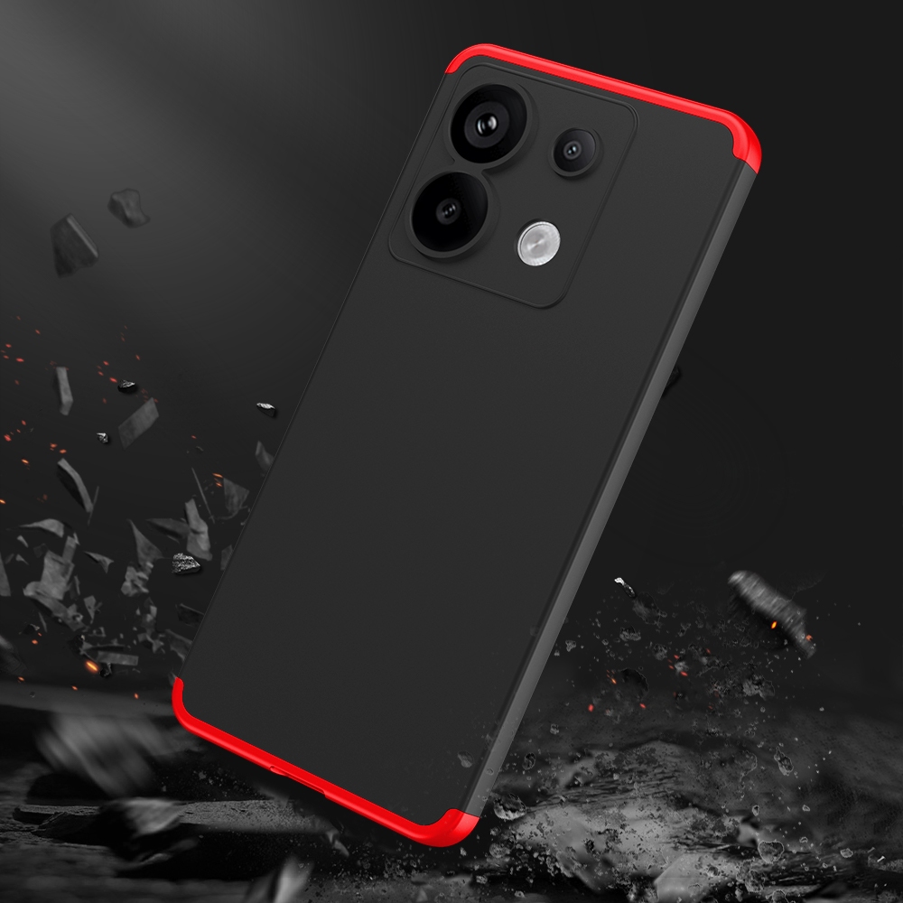 GKK 3 trong 1 360° Ốp Lưng Cứng Cho Xiaomi Redmi Note13 Note 13 Pro 5G Bảo Vệ Toàn Diện Slim PC Matte Vỏ Điện Thoại