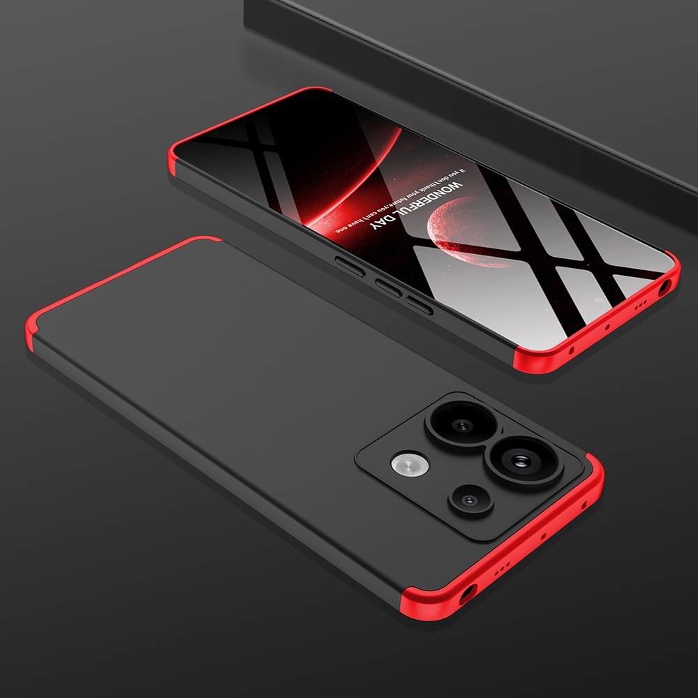 GKK 3 trong 1 360° Ốp Lưng Cứng Cho Xiaomi Redmi Note13 Note 13 Pro 5G Bảo Vệ Toàn Diện Slim PC Matte Vỏ Điện Thoại