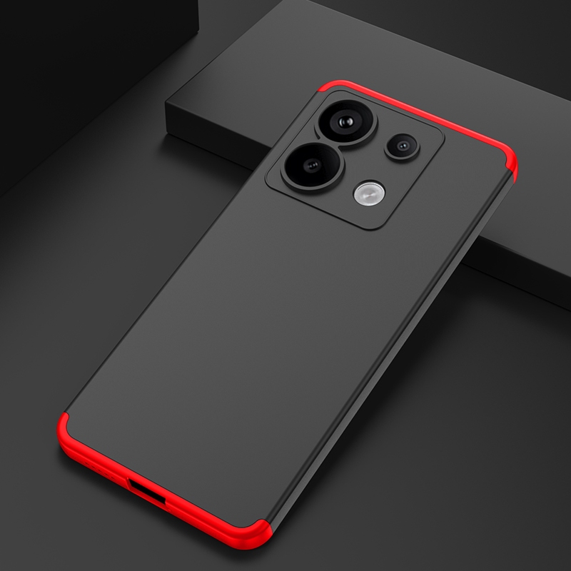 GKK 3 trong 1 360° Ốp Lưng Cứng Cho Xiaomi Redmi Note13 Note 13 Pro 5G Bảo Vệ Toàn Diện Slim PC Matte Vỏ Điện Thoại