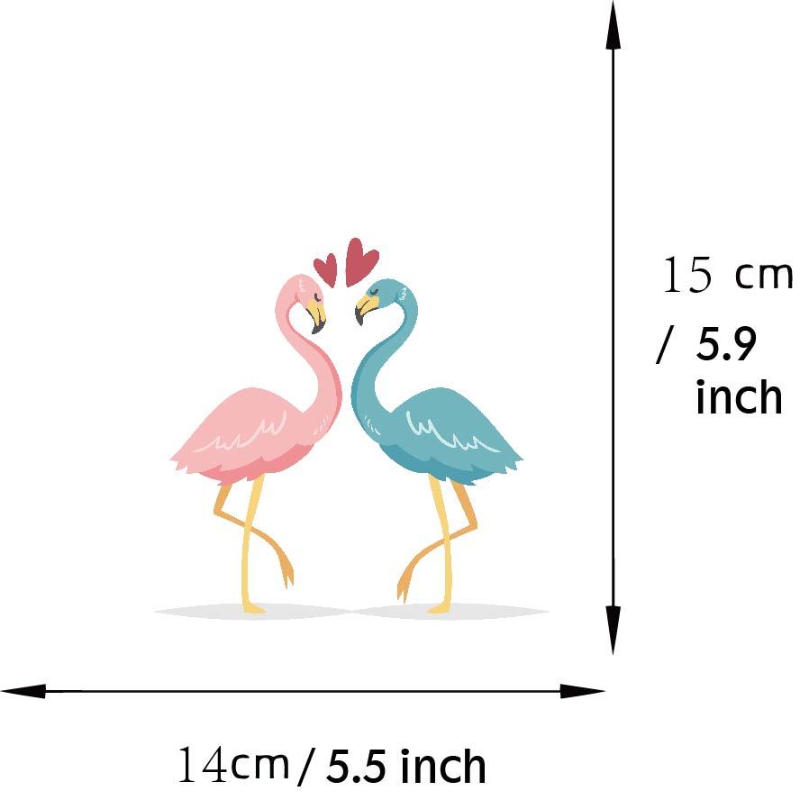 Hl Flamingo nhãn dán trang trí cho xe đạp xe máy hoạt hình động vật dán Flamingo chống thấm nước nhãn dán xe hơi sửa đổi vẻ đẹp cho xe điện