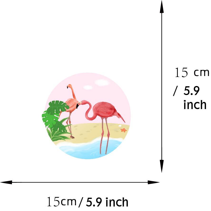 Hl Flamingo nhãn dán trang trí cho xe đạp xe máy hoạt hình động vật dán Flamingo chống thấm nước nhãn dán xe hơi sửa đổi vẻ đẹp cho xe điện