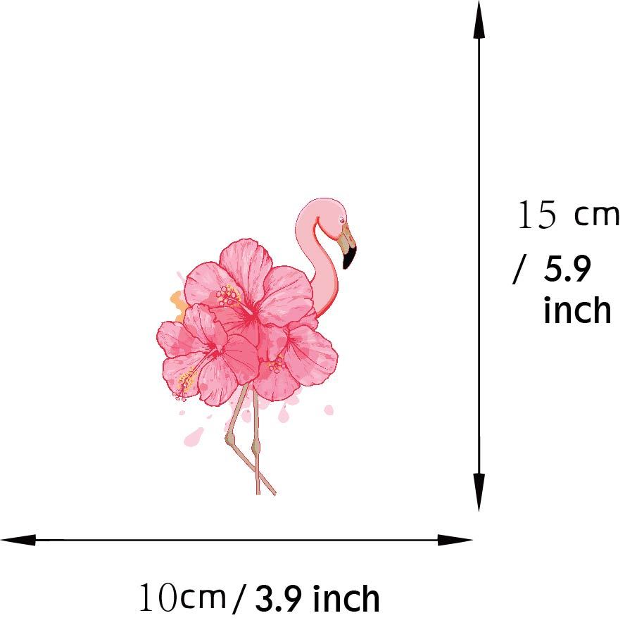 Hl Flamingo nhãn dán trang trí cho xe đạp xe máy hoạt hình động vật dán Flamingo chống thấm nước nhãn dán xe hơi sửa đổi vẻ đẹp cho xe điện