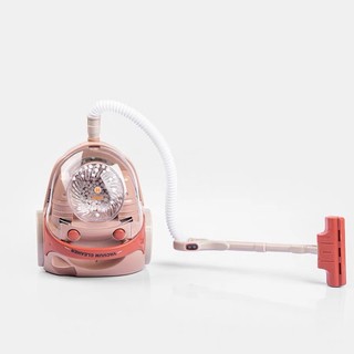Nhà bếp trẻ em Đồ chơi gia đình máy hút bụi điện mini màu xanh / màu be Máy hút bụi mô phỏng với ánh sáng và hiệu ứng âm thanh Đồ chơi máy hút bụi