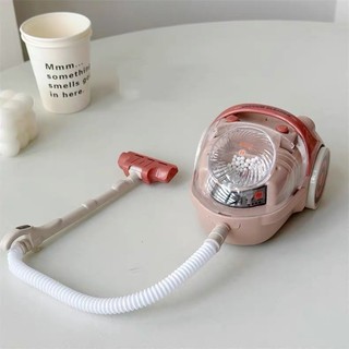 Nhà bếp trẻ em Đồ chơi gia đình máy hút bụi điện mini màu xanh / màu be Máy hút bụi mô phỏng với ánh sáng và hiệu ứng âm thanh Đồ chơi máy hút bụi