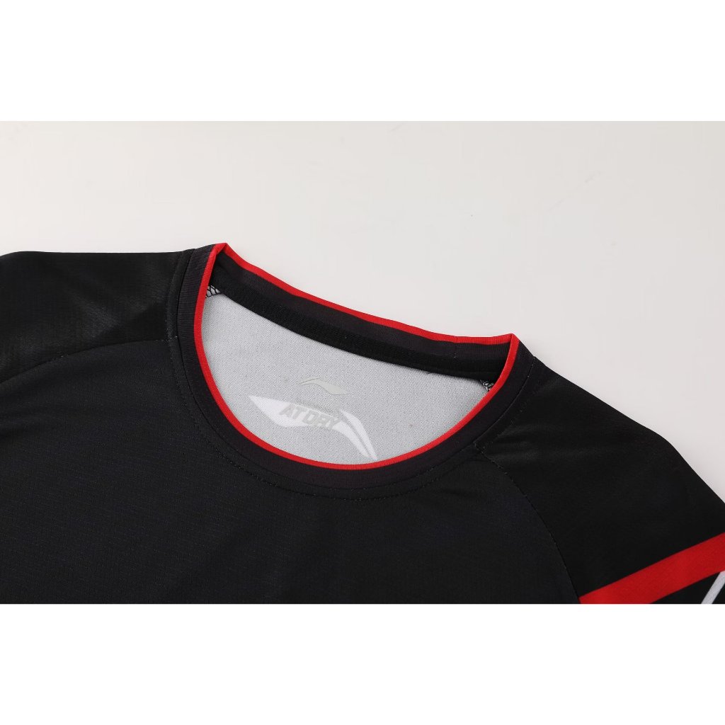 Bộ đồ cầu lông mới của Li Ning, áo thun ngắn tay thể thao nam và nữ, quần áo thể thao tập luyện thi đấu bóng chuyền và quần vợt nhanh khô và thoáng khí