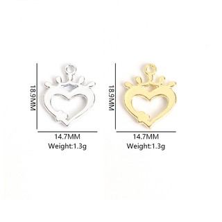 10 Chiếc Kim Cương Giả Sáng Bóng Kẻ Sọc Rỗng Vương Miện Trái Tim Quyến Rũ DIY Hợp Thời Trang Choker Vòng Cổ Bông Tai Mặt Dây Chuyền-Mùa Tặng Hoàn Hảo Cho Bạn Gái Phụ Kiện Trang Sức