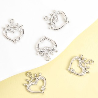 10 Chiếc Kim Cương Giả Sáng Bóng Kẻ Sọc Rỗng Vương Miện Trái Tim Quyến Rũ DIY Hợp Thời Trang Choker Vòng Cổ Bông Tai Mặt Dây Chuyền-Mùa Tặng Hoàn Hảo Cho Bạn Gái Phụ Kiện Trang Sức