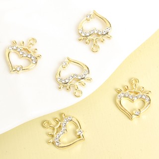 10 Chiếc Kim Cương Giả Sáng Bóng Kẻ Sọc Rỗng Vương Miện Trái Tim Quyến Rũ DIY Hợp Thời Trang Choker Vòng Cổ Bông Tai Mặt Dây Chuyền-Mùa Tặng Hoàn Hảo Cho Bạn Gái Phụ Kiện Trang Sức