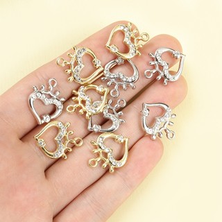 10 Chiếc Kim Cương Giả Sáng Bóng Kẻ Sọc Rỗng Vương Miện Trái Tim Quyến Rũ DIY Hợp Thời Trang Choker Vòng Cổ Bông Tai Mặt Dây Chuyền-Mùa Tặng Hoàn Hảo Cho Bạn Gái Phụ Kiện Trang Sức