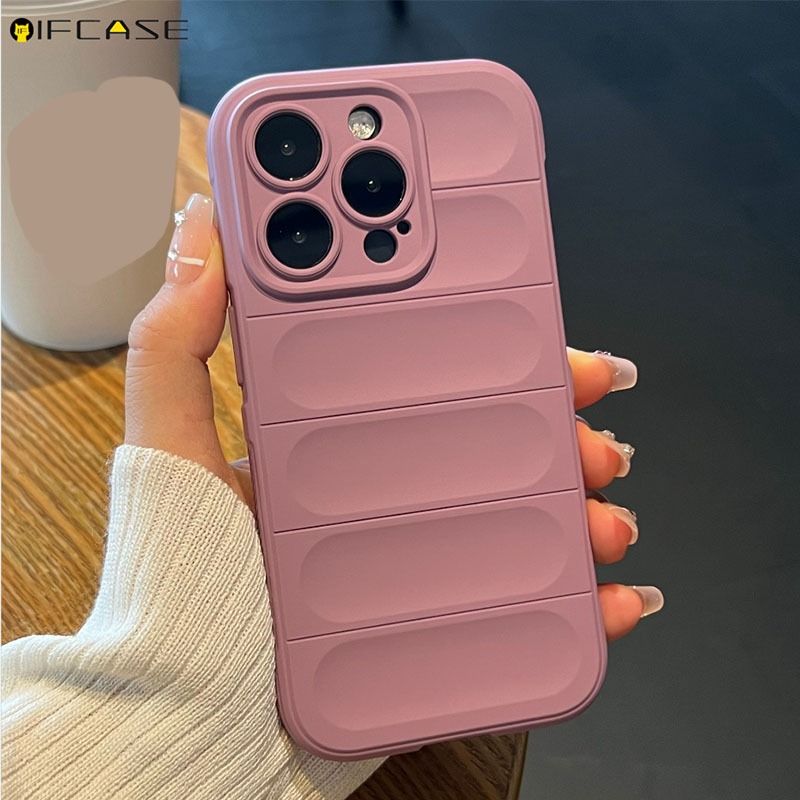 Tương Thích Cho iPhone 13 12 11 Pro Max Ốp Điện Thoại Chống Sốc Chống Rơi Trượt Màu Trơn Mờ Kinh Doanh Đơn Giản Bé Trai Bé Gái Vỏ Silicon Mềm