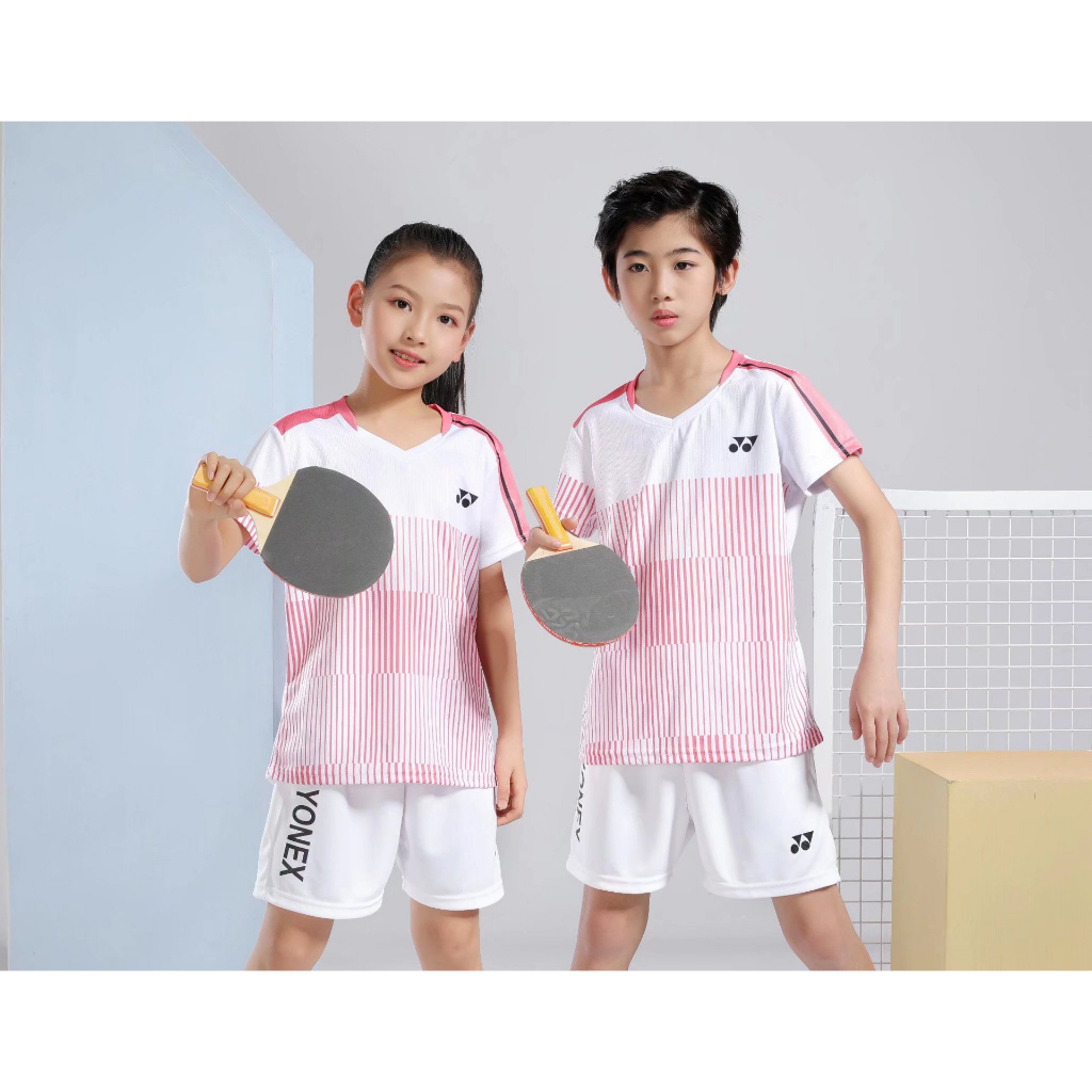 Yonex Bé Trai Và Bé Gái Cầu Lông Và Quần Vợt Áo Sơ Mi Thể Thao Áo Sơ Mi Tay Ngắn Khô Nhanh Thoáng Khí Top