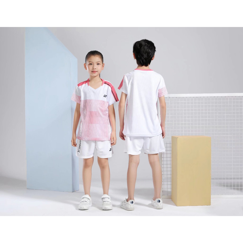Yonex Bé Trai Và Bé Gái Cầu Lông Và Quần Vợt Áo Sơ Mi Thể Thao Áo Sơ Mi Tay Ngắn Khô Nhanh Thoáng Khí Top