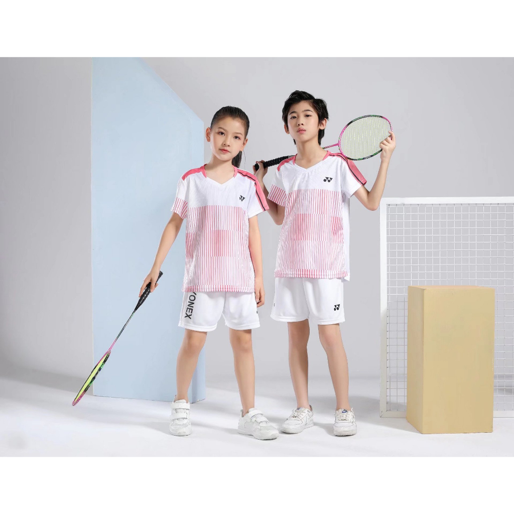 Yonex Bé Trai Và Bé Gái Cầu Lông Và Quần Vợt Áo Sơ Mi Thể Thao Áo Sơ Mi Tay Ngắn Khô Nhanh Thoáng Khí Top