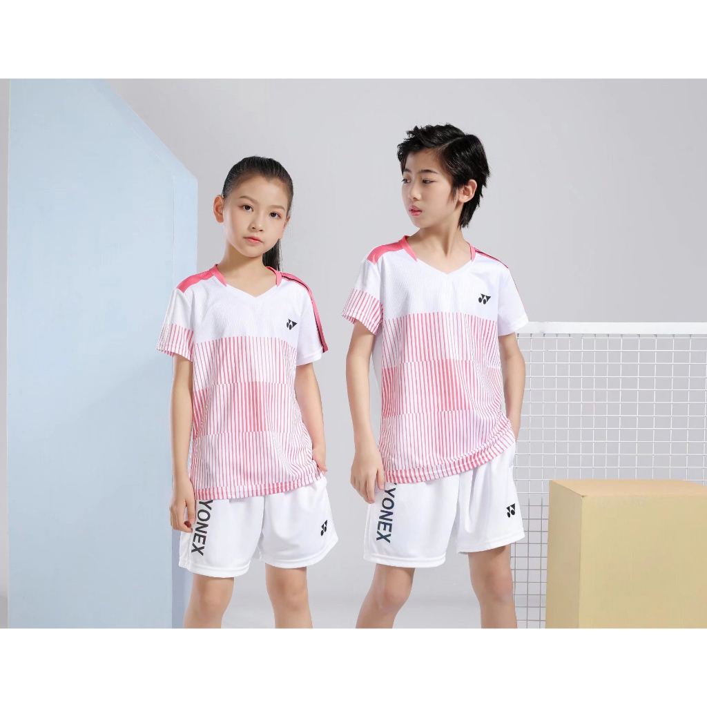 Yonex Bé Trai Và Bé Gái Cầu Lông Và Quần Vợt Áo Sơ Mi Thể Thao Áo Sơ Mi Tay Ngắn Khô Nhanh Thoáng Khí Top