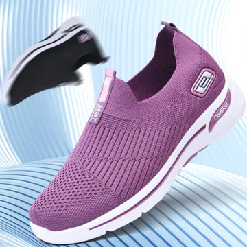 Giày Mới Giày Nữ Thời Trang Mẹ Giày Tất Giày Đế Mềm Giày Thể Thao Nữ NEW shoes Giày nữ thời trang hoàn toàn mới, giày chạy bộ thoáng khí, giày nữ sinh đại học,