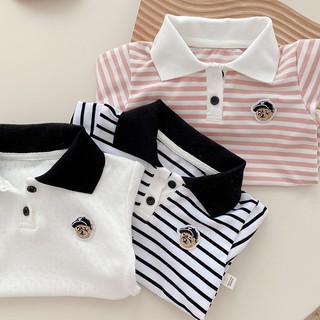 Bé Trai Áo Liền Quần Quần Áo Toddle Bé Gái Mùa Hè Thời Trang Hàn Quốc Tay Ngắn Jumpsuit Jumper Onesie