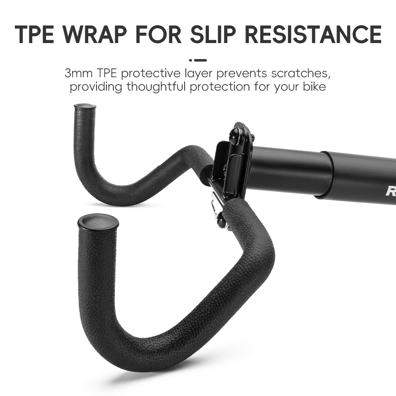 ROCKBROS Giá đỡ xe đạp bằng thép Carbon Giá treo tường có thể điều chỉnh Giá đỡ xe đạp đường trường MTB cho giá đỡ xe đạp trong nhà