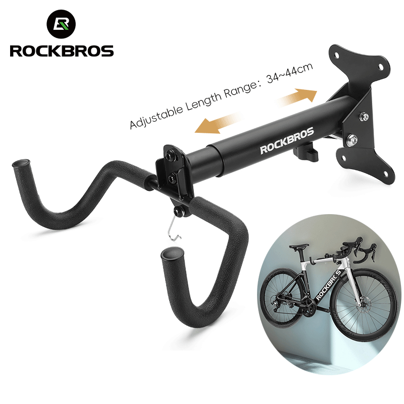 ROCKBROS Giá đỡ xe đạp bằng thép Carbon Giá treo tường có thể điều chỉnh Giá đỡ xe đạp đường trường MTB cho giá đỡ xe đạp trong nhà