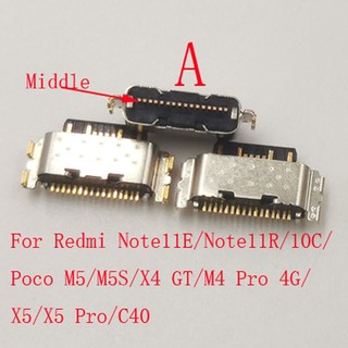10-50 Chiếc Sạc USB Cổng Sạc Dock Cổng Kết Nối Cắm Cho Xiaomi Redmi 11E 11R 10C Note11S Note 11 4G Note12T 12 Note12 Pro Note11 11T Plus 12T K50i Poco X4 GT M5 M5S M4 X5 C40