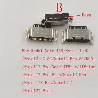 10-50 Chiếc Sạc USB Cổng Sạc Dock Cổng Kết Nối Cắm Cho Xiaomi Redmi 11E 11R 10C Note11S Note 11 4G Note12T 12 Note12 Pro Note11 11T Plus 12T K50i Poco X4 GT M5 M5S M4 X5 C40