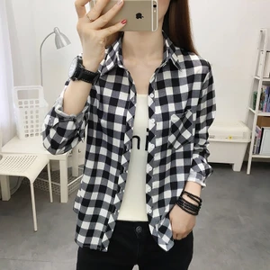 Áo Sơ Mi Tay Dài Dáng Ôm Sọc Ca Rô 12 Màu Sắc Thời Trang Trẻ Trung