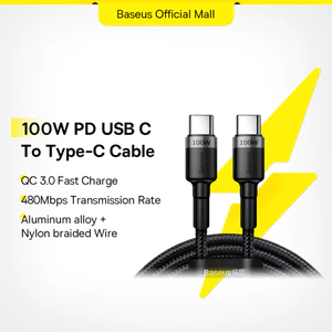 Dây cáp sạc Baseus từ USB C sang USB Type-C hỗ trợ QC 4.0 100W cho Phone 15 / Xiaomi /Huawei /MacBook