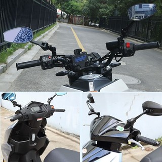 SEAMETAL cặp gương xe máy xoay 360° hợp kim nhôm phù hợp mọi loại xe