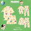 Bộ đồ ngủ in hình tay ngắn shin Boy Pencil Phong cách Nhật Bản Quần áo nữ mùa hè phong cách Hàn Quốc【LittleStar1】