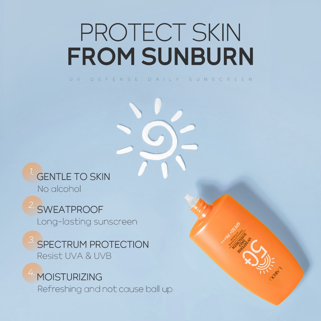 Ảnh Kem chống nắng mặt chống nước Laikou UV Defense Daily SPF50 + 50g 2