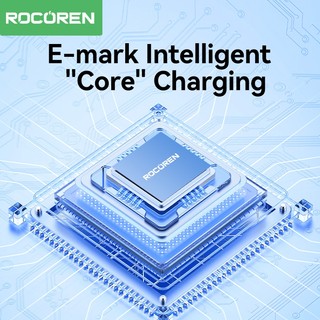 Rocoren 240W USB C Cáp PD 100W 60W Cáp Sạc Nhanh Cho iPhone Samsung USB C Dây Cho Điện Thoại Laptop 1m 2m 3m