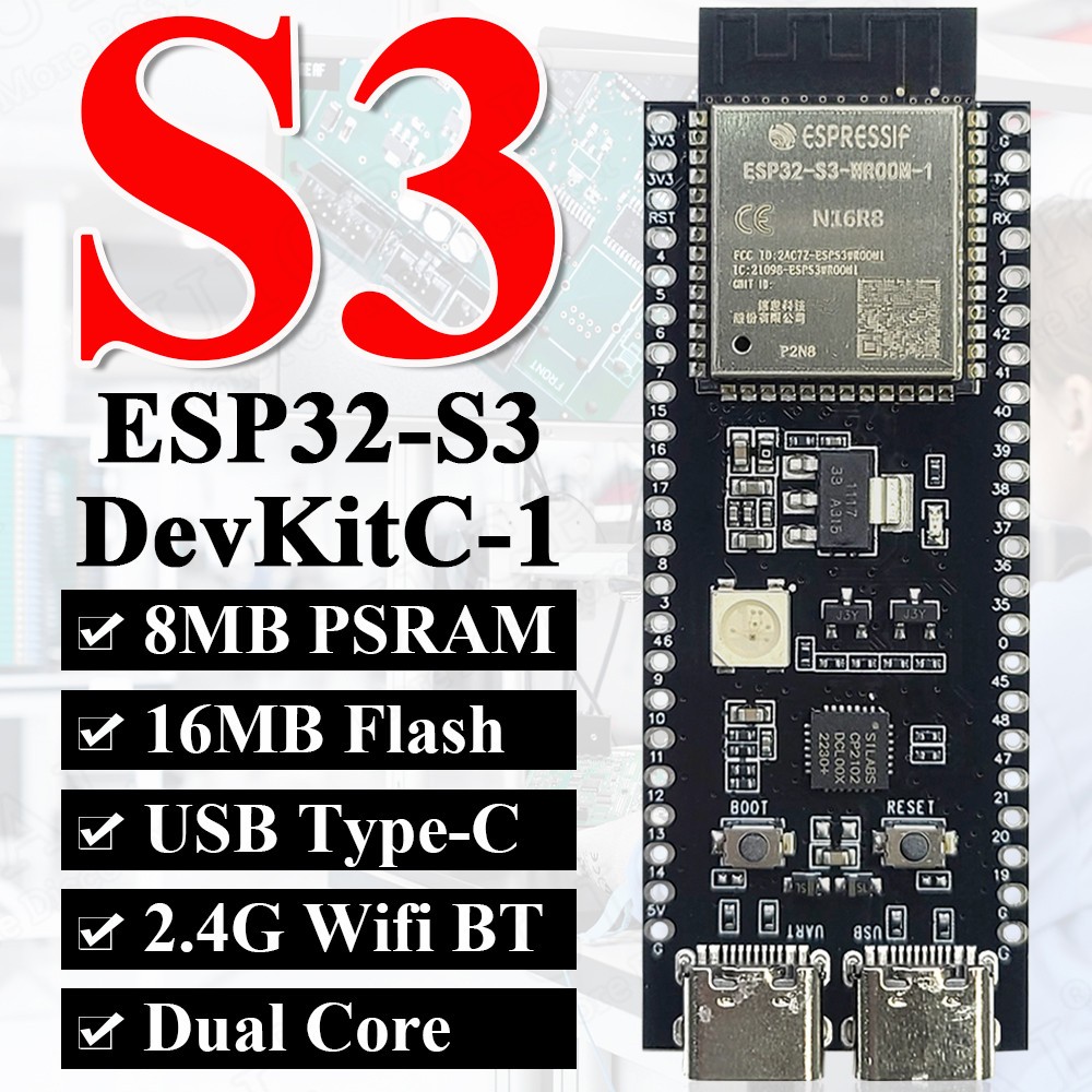 Esp32-s3-devkitc-1 Ban Phát Triển BT 2.4G Wifi Module Cho Arduino 8MB ...