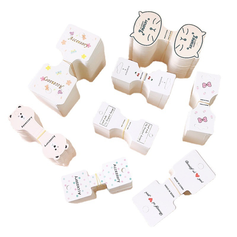 Bộ 50 Thẻ Giấy Gấp Trắng Làm Tóc Cho Người Lớn Và Trẻ Em