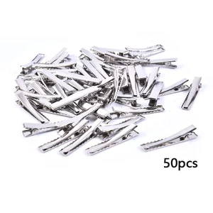 Set 50 Kẹp Tóc Cá Sấu Bằng Kim Loại Có Răng Kẹp DIY SBS