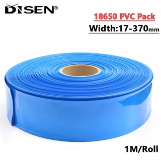 1 mét Chiều Rộng 17-370mm PVC Ống Co Nhiệt 18650 Pin Lithium Co Băng Phim Pin Cách Nhiệt Tay