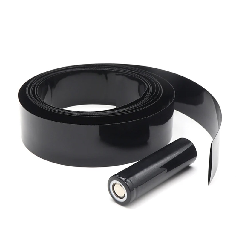 18650 Pin Lipo PVC Heat Shrink Tube Pack 17mm ~ 350mm Chiều Rộng Màng Cách Nhiệt Bọc lithium Vỏ Cáp Tay Màu Đen 1Meter