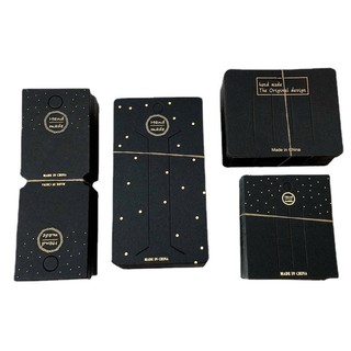 Set 50 Thẻ Giấy In Chữ Màu Vàng Kim Trong Suốt Làm Đồ Trang Sức Thủ Công DIY